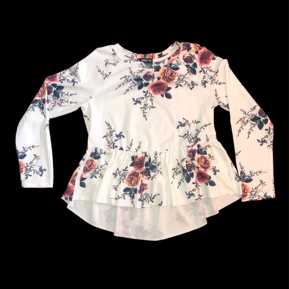Peplum Floral Top